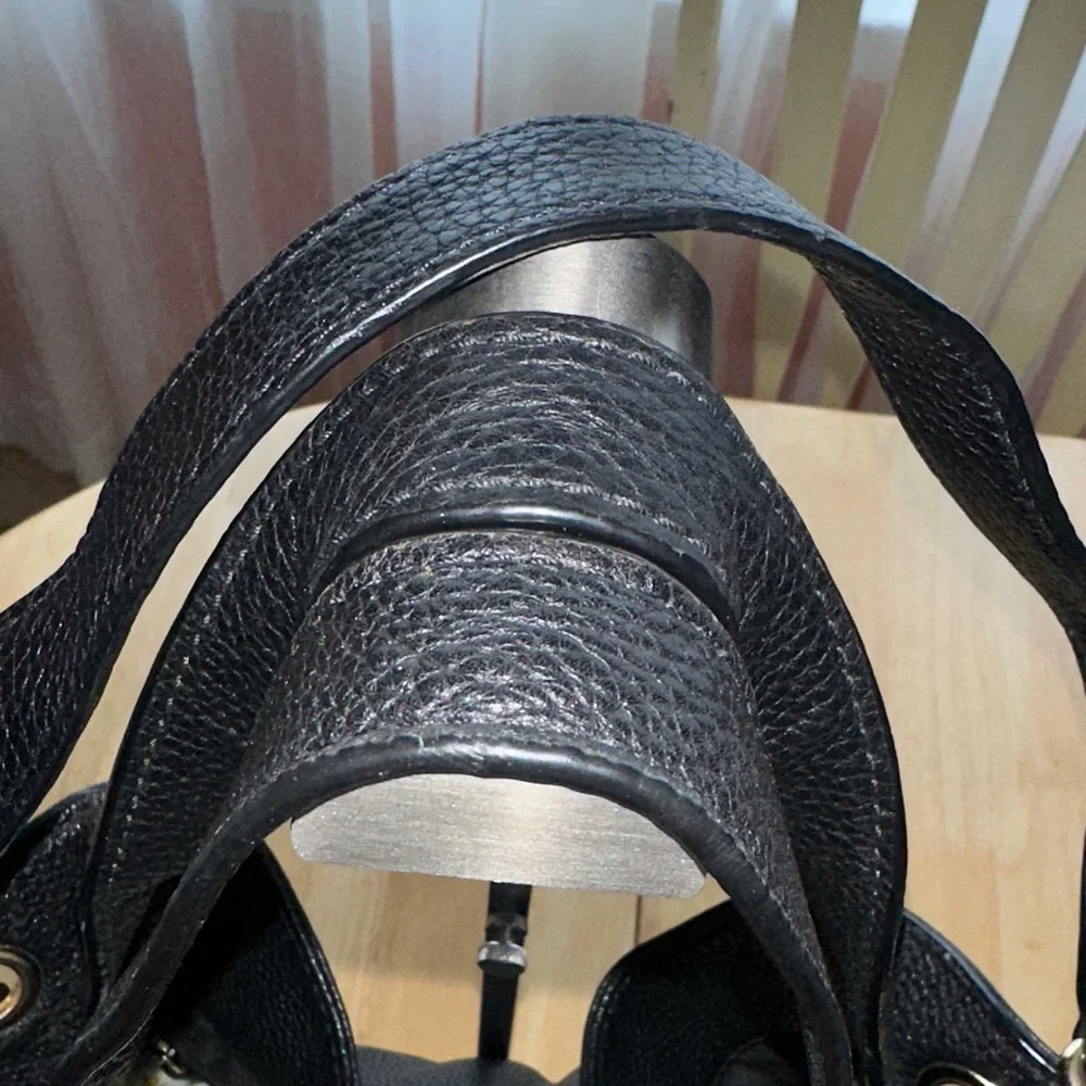 Michael Kors Black Leather Hobo Bag - Picture 3 of 11